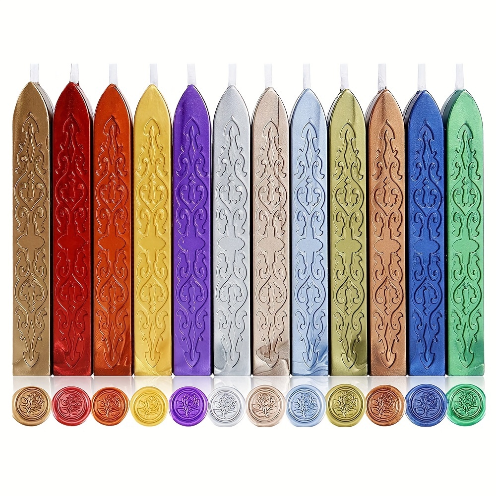 12 sztuk/worek metaliczne mies – Wax Seal Stamp Set recenzja i cena